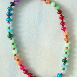 Natural Life Rainbow Stone Bracelet Choker -Natural Life Shop N000019 1 scaled