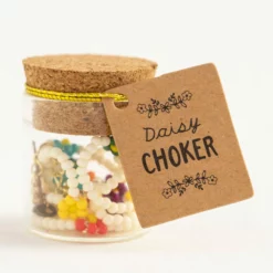 Natural Life Beaded Daisy Choker Necklace - Multicolor