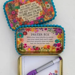Natural Life Tin Prayer Box - Don't Worry