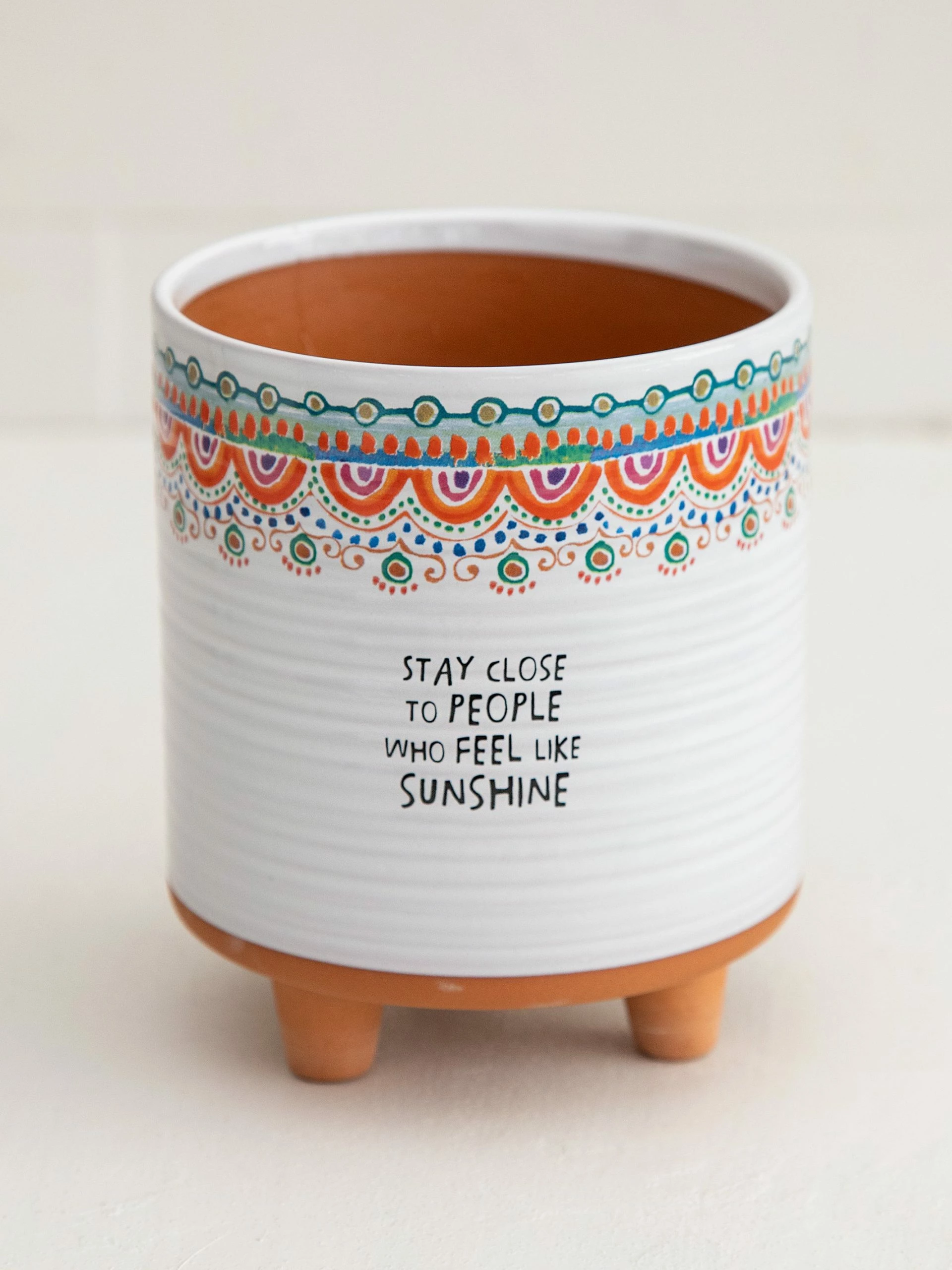 Natural Life Artisan Terracotta Indoor Planter, Medium - Stay Close 6 Natural Life Artisan Terracotta Indoor Planter, Medium - Stay Close - Image 4