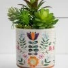 Natural Life Artisan Terracotta Indoor Planter, Medium - Folk Flower 1 Natural Life Artisan Terracotta Indoor Planter, Medium - Folk Flower -Natural Life Shop PLNT089 A2 scaled