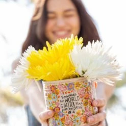 Natural Life Artisan Terracotta Indoor Planter, Medium - World Better