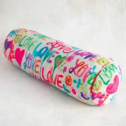 Natural Life Cozy Bolster Pillow - Love