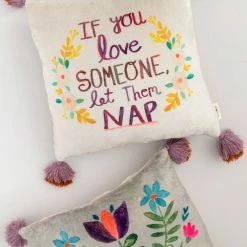 Natural Life Cozy Throw Pillow - Let Them Nap -Natural Life Shop PLW000059 1 scaled