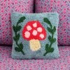Natural Life Mini Tufted Throw Pillow - Teal Mushroom -Natural Life Shop PLW000064 2 scaled