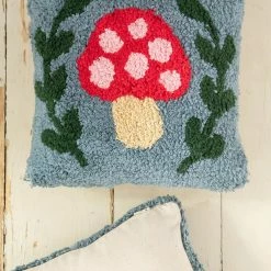 Natural Life Mini Tufted Throw Pillow - Teal Mushroom 7 Natural Life Mini Tufted Throw Pillow - Teal Mushroom -Natural Life Shop PLW000064 scaled