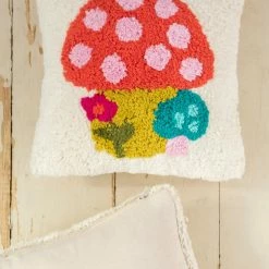 Natural Life Mini Tufted Throw Pillow - Cream Mushroom -Natural Life Shop PLW000065 scaled