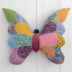 Natural Life Whimsy Patchwork Pillow - Butterfly 9 Natural Life Whimsy Patchwork Pillow - Butterfly -Natural Life Shop PLW206 2 scaled
