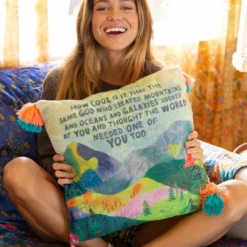 Natural Life Cozy Throw Pillow - How Cool