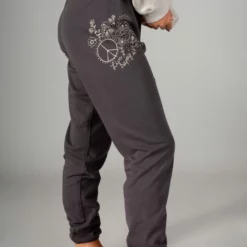 Natural Life Quinn Graphic Knit Jogger - Charcoal Doodle -Natural Life Shop PNT323 2 scaled