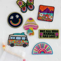 Natural Life Reusable Stick-On Patches, Set Of 7 - Mushrooms