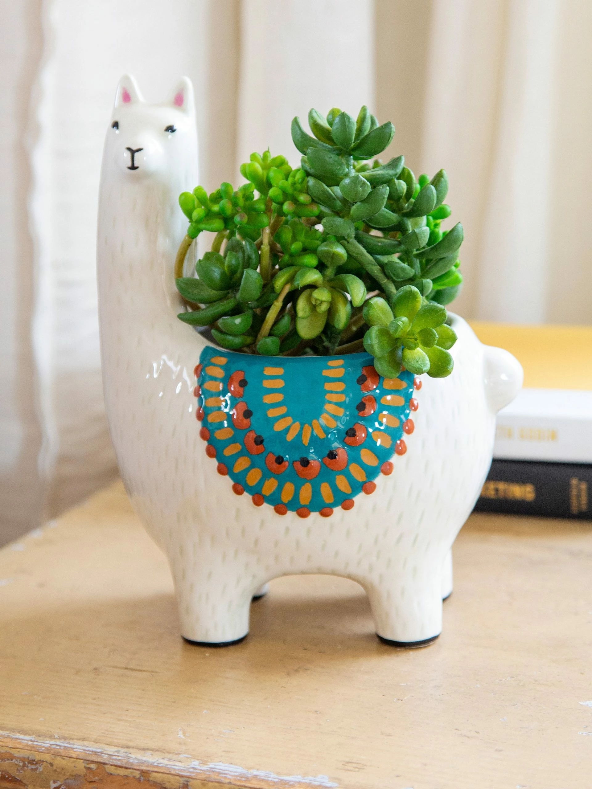 Natural Life Critter Ceramic Indoor Planter - Lesli The Llama 4 Natural Life Critter Ceramic Indoor Planter - Lesli The Llama - Image 2