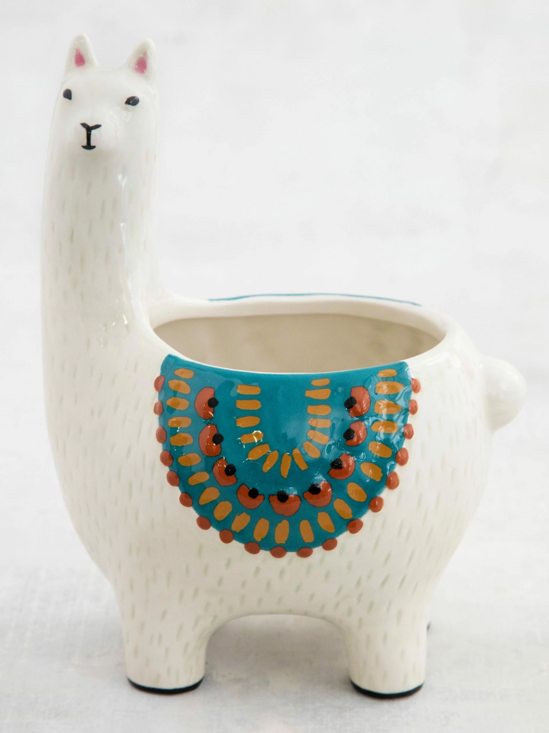 Natural Life Critter Ceramic Indoor Planter - Lesli The Llama 5 Natural Life Critter Ceramic Indoor Planter - Lesli The Llama - Image 3