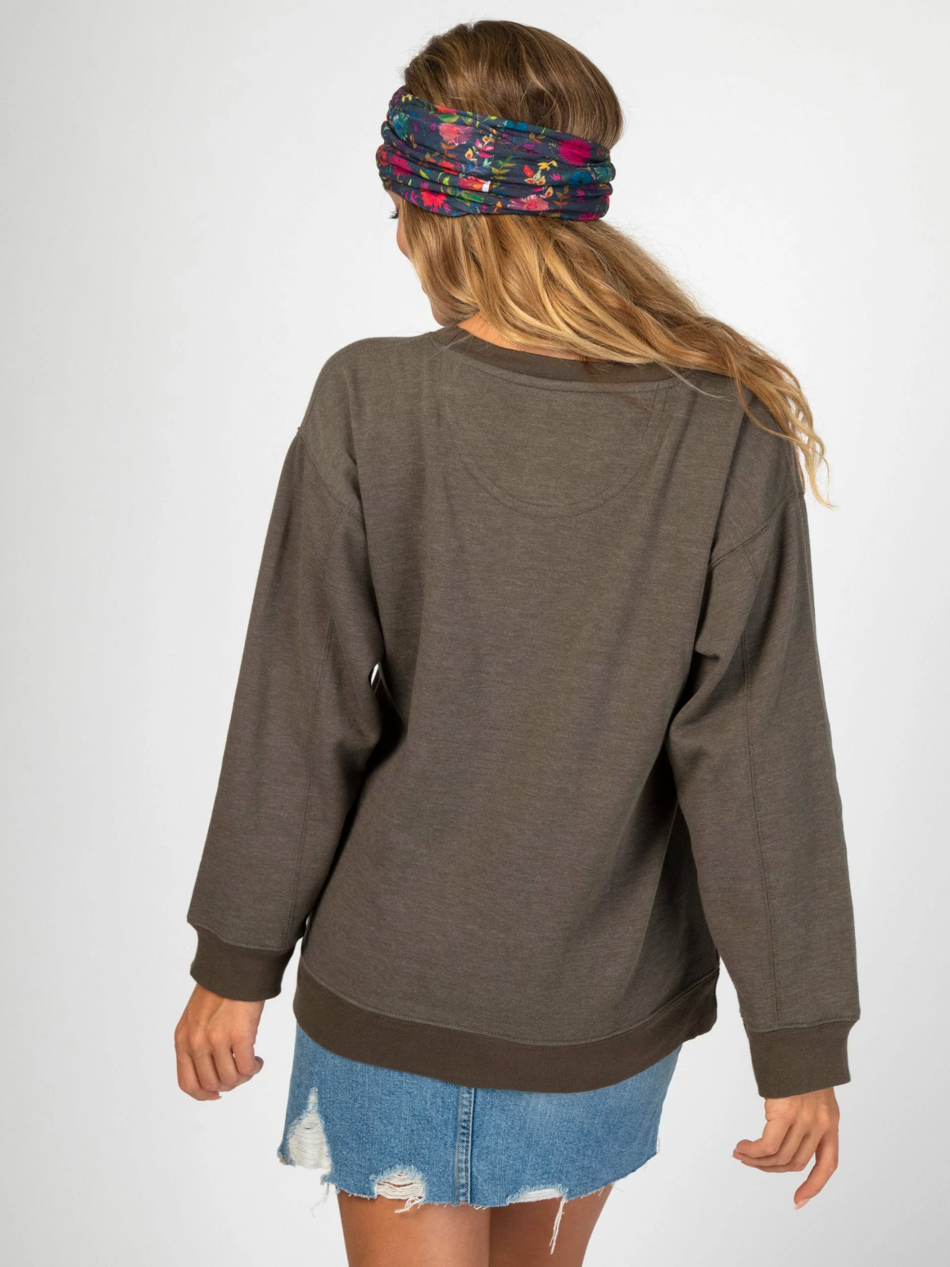 Natural Life Comfy Pocket Sweatshirt - Be Happy 6 Natural Life Comfy Pocket Sweatshirt - Be Happy - Image 4