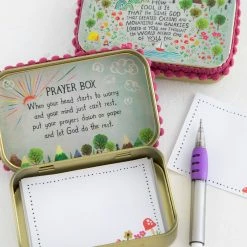 Natural Life Tin Prayer Box - God Created You