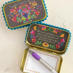 Natural Life Tin Prayer Box - Thankful Grateful