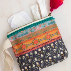 Natural Life Period Pouch - Border Print -Natural Life Shop RDBAG002 google scaled