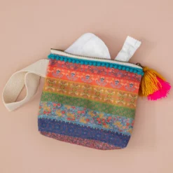 Natural Life Period Pouch - Rainbow Border -Natural Life Shop RDBAG011 google scaled