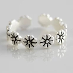 Natural Life Adjustable Toe Ring - Flower -Natural Life Shop RNG072 google scaled