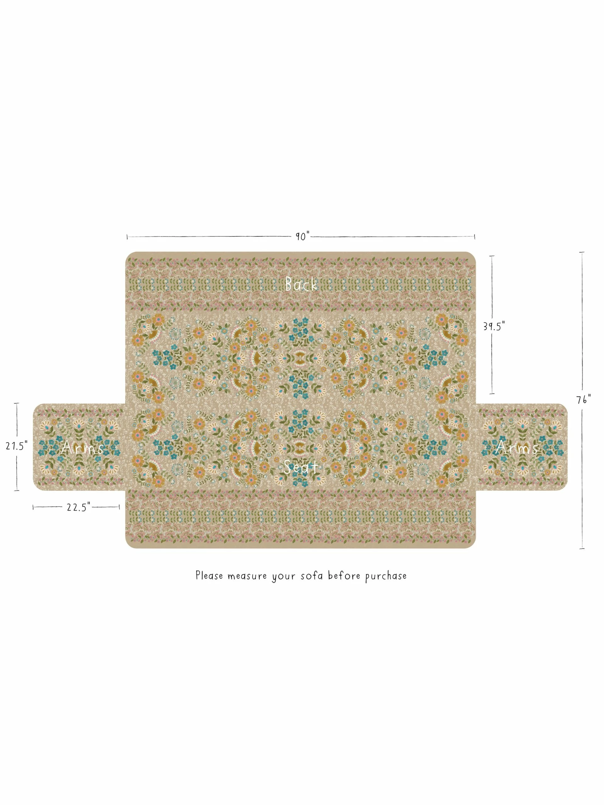 Natural Life Perfect Cozy Couch Cover - Mandala 6 Natural Life Perfect Cozy Couch Cover - Mandala - Image 4