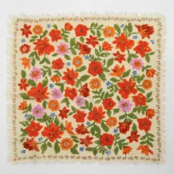 Natural Life Printed Bandana - Cream Floral