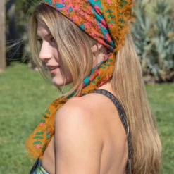 Natural Life 4-in-1 Scarf - Teal Goldenrod Mandala -Natural Life Shop SCV000018 10 scaled