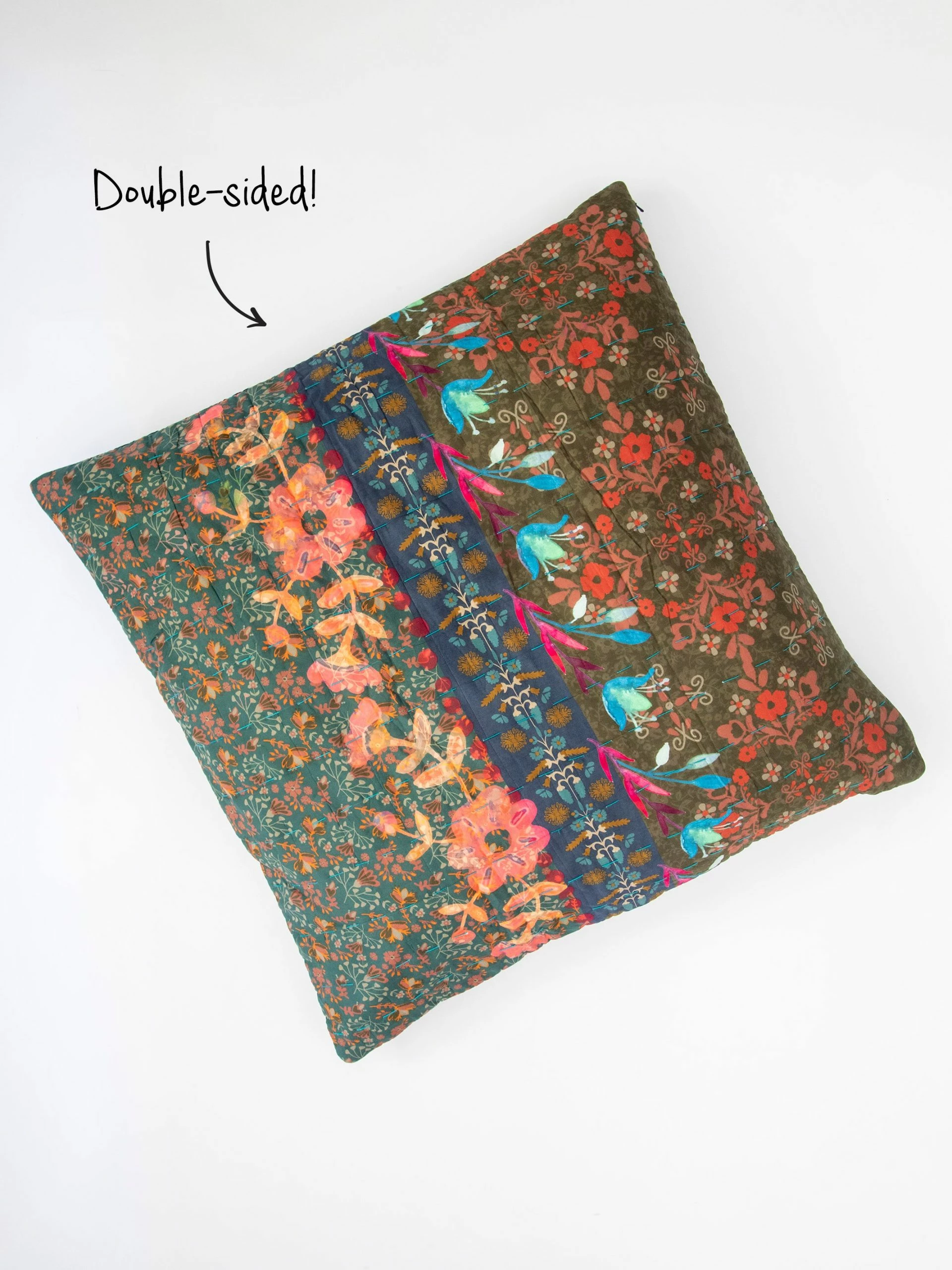 Natural Life Maia Reversible Euro Sham 3 Natural Life Maia Reversible Euro Sham