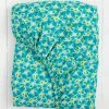Natural Life Mix & Match Soft Cotton Fitted Sheet - Turquoise Lucy