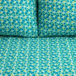 Natural Life Mix & Match Soft Cotton Flat Sheet - Turquoise Lucy -Natural Life Shop SHT000074 1 bb1b2d2a 1e53 4be1 8fd6 752a0f6710fb scaled