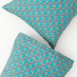 Natural Life Mix & Match Soft Cotton Pillow Case - Turquoise Halle