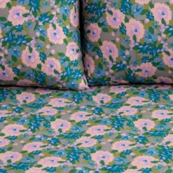 Natural Life Mix & Match Soft Cotton Pillow Case - Blue Molly -Natural Life Shop SHT000104 1 scaled