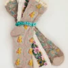 Natural Life Blossom Socks & Scrunchie, Set Of 3 - Ash -Natural Life Shop SOCK000054 1 scaled