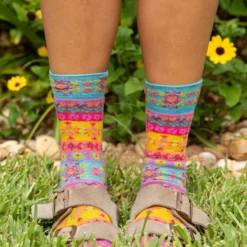 Natural Life Boxed Boho Sock, Set Of 3 - Cream Floral -Natural Life Shop SOCK183 3 b22e20a0 5ba0 4e68 bb0f 6b52472786f2 scaled