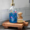 Natural Life Glass Soap Dispenser - Floral Border -Natural Life Shop SP004 1 scaled