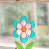 Natural Life Stained Glass Window Hanging - Retro Flower -Natural Life Shop SUN000021 1 scaled