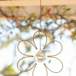 Natural Life Whimsy Glass Sun Catcher - Flower -Natural Life Shop SUN016 1 scaled