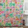 Natural Life Boho Shower Curtain - Love -Natural Life Shop SWRC000013 scaled