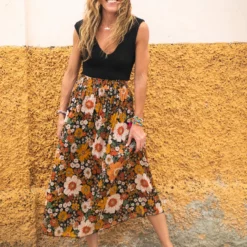 Natural Life Milo Knit Sweater Vest - Black -Natural Life Shop SWTR420 h scaled