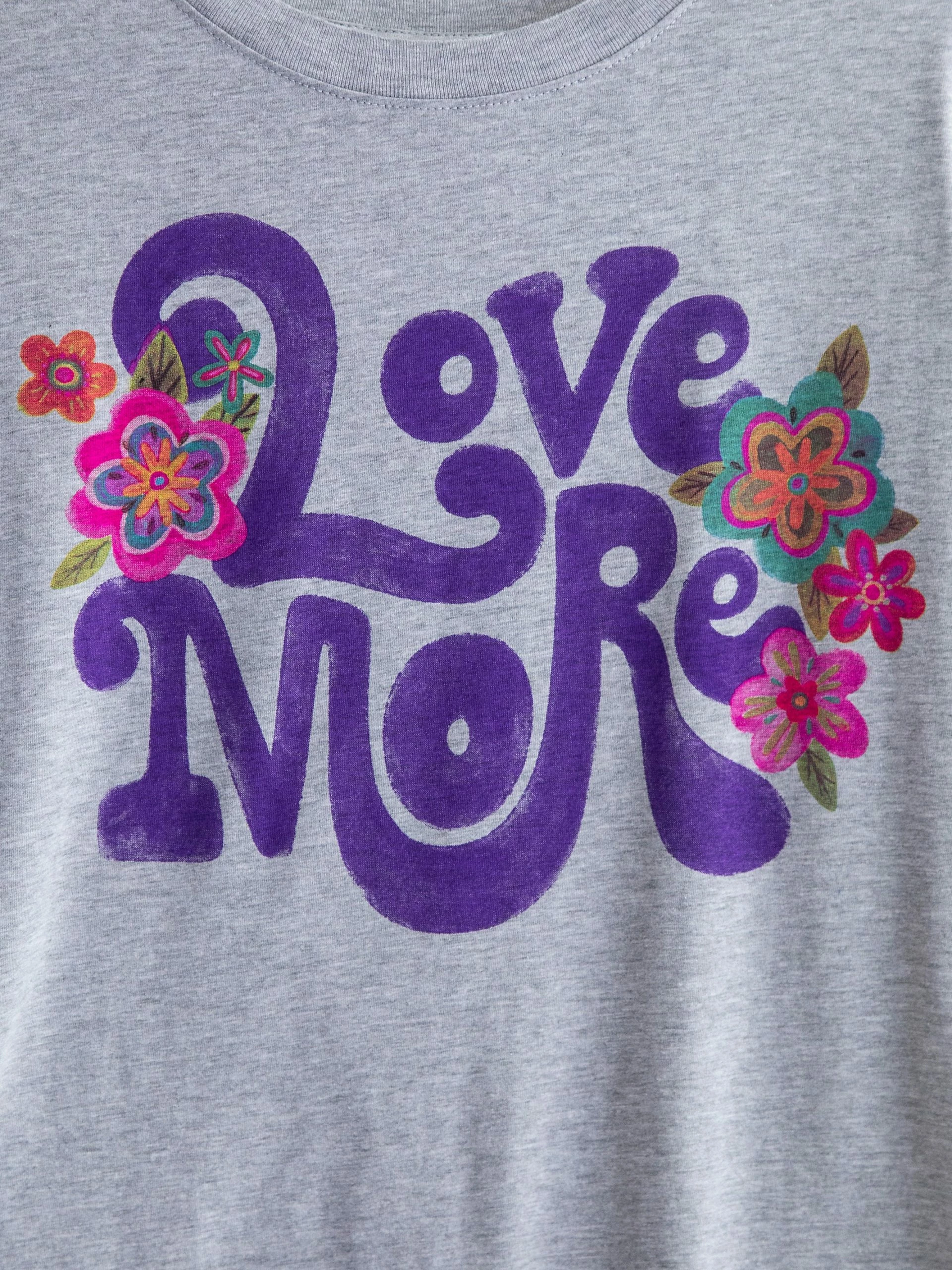 Natural Life Remi Distressed Tee Shirt - Grey Love More 4 Natural Life Remi Distressed Tee Shirt - Grey Love More - Image 2