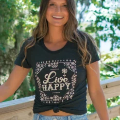 Natural Life Perfect Fit Tee Shirt - Live Happy -Natural Life Shop TEE000928 scaled