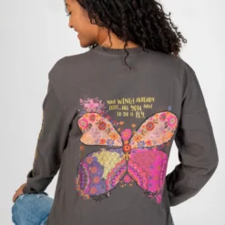Natural Life Long Sleeve Comfy Tee Shirt - Wings Exist 8 Natural Life Long Sleeve Comfy Tee Shirt - Wings Exist -Natural Life Shop TEE829 scaled