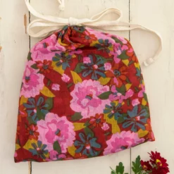 Natural Life Tunic-In-A-Bag - Pink Red Floral
