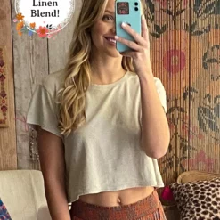 Natural Life All Day Tee Shirt - Sand -Natural Life Shop TOP627 scaled