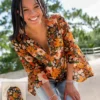 Natural Life Tunic-In-A-Bag - Orange Floral