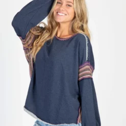 Natural Life Shop -Natural Life Shop Trim Sweatshirt 20Navy A1 scaled