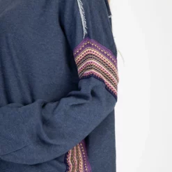 Natural Life Knit Trim Sweatshirt - Navy -Natural Life Shop Trim Sweatshirt 20Navy A2 scaled