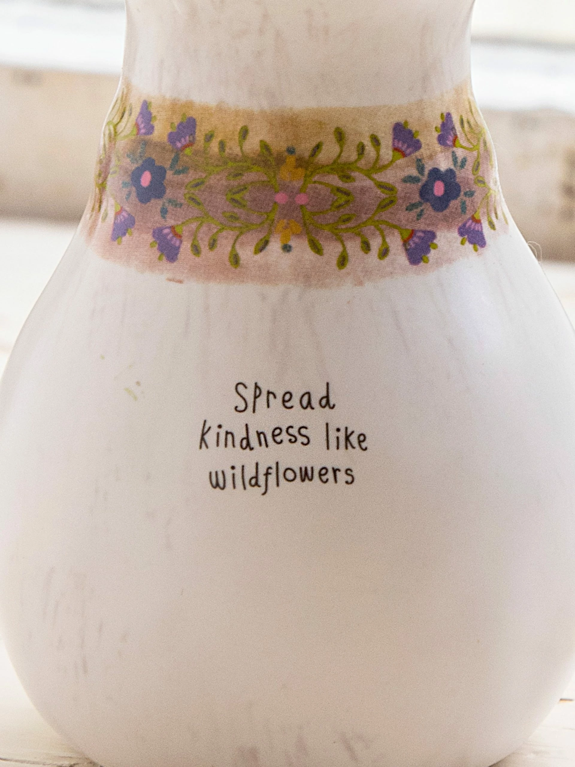 Natural Life Catalina Ceramic Bud Vase - Spread Kindness 4 Natural Life Catalina Ceramic Bud Vase - Spread Kindness - Image 2