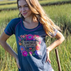 Natural Life Boho Tee Shirt - Kindness Matters