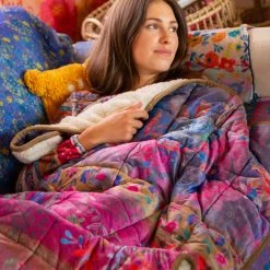 Natural Life Cozy Weighted Blanket - Jewel Border -Natural Life Shop VP3A0244 google scaled