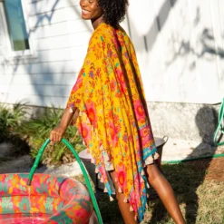 Natural Life Meera Convertible Kimono - Gold